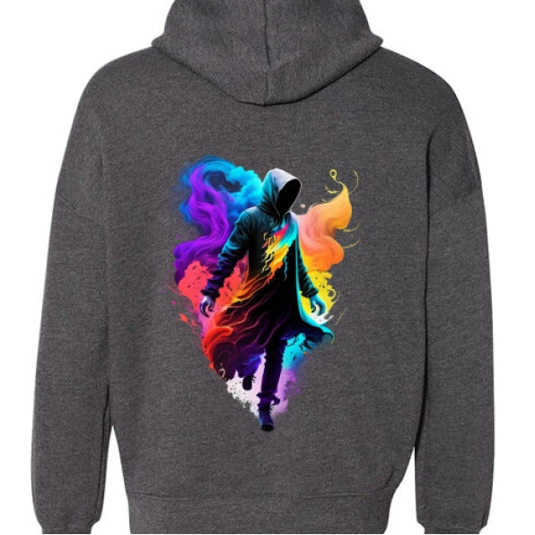 DARK GRY HEATHER - BACK