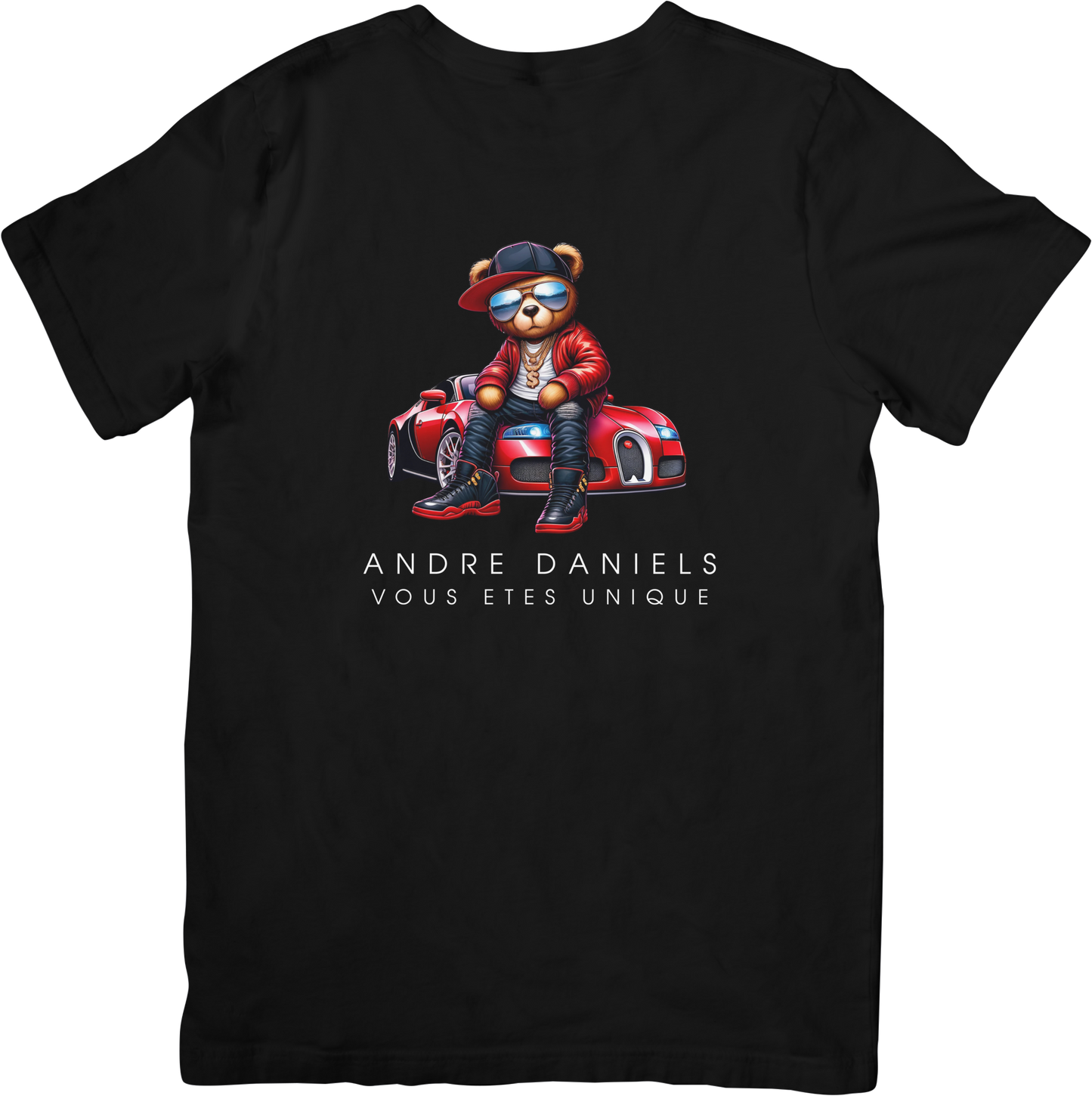 Andre Daniels Black Cotton T-Shirt