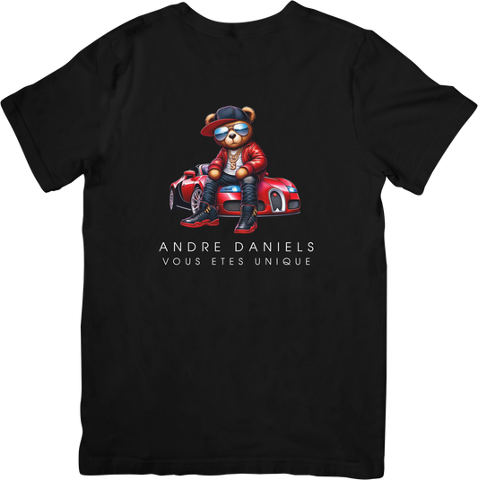 Andre Daniels Black Cotton T-Shirt