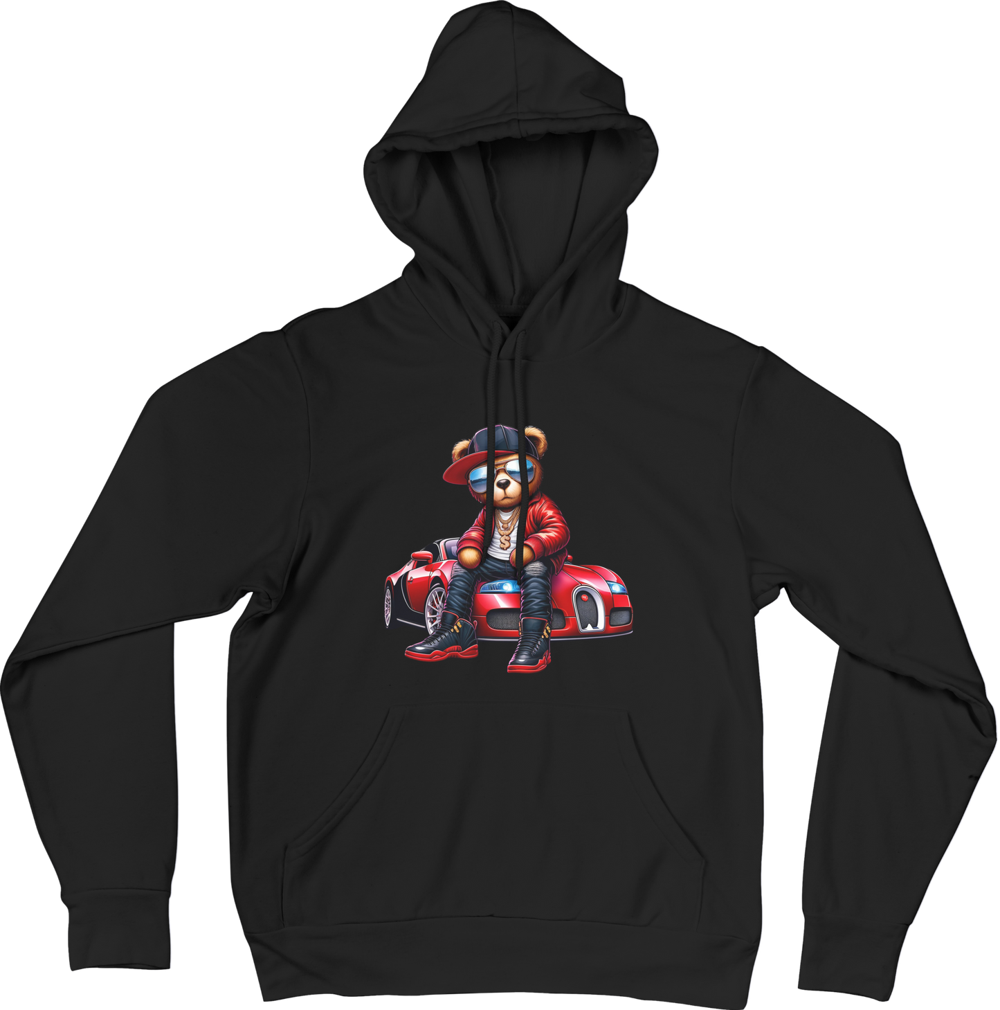 Andre Daniels Hooded Pull Over Sweatshirt-  Black